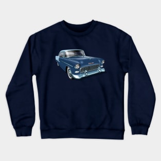 1955 Chevrolet in dark blue Crewneck Sweatshirt